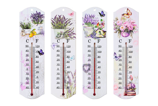 Thermometer 26x7cm 4 Asstd