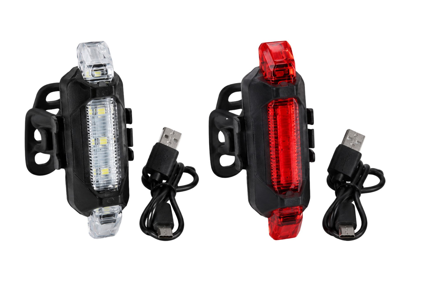 Bike Tail Light Rechargeable USB Steady/Flashing 4-Functions 2 Asstd