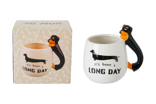 Ceramic Mug Black Dachshund