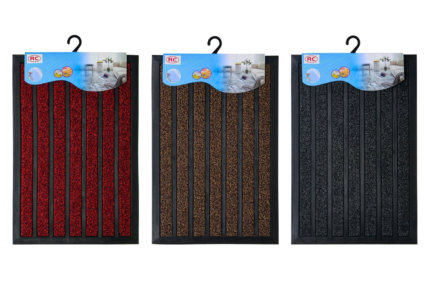 Outdoor Floor Mat 40x60cm 4300gsm 3 Asstd