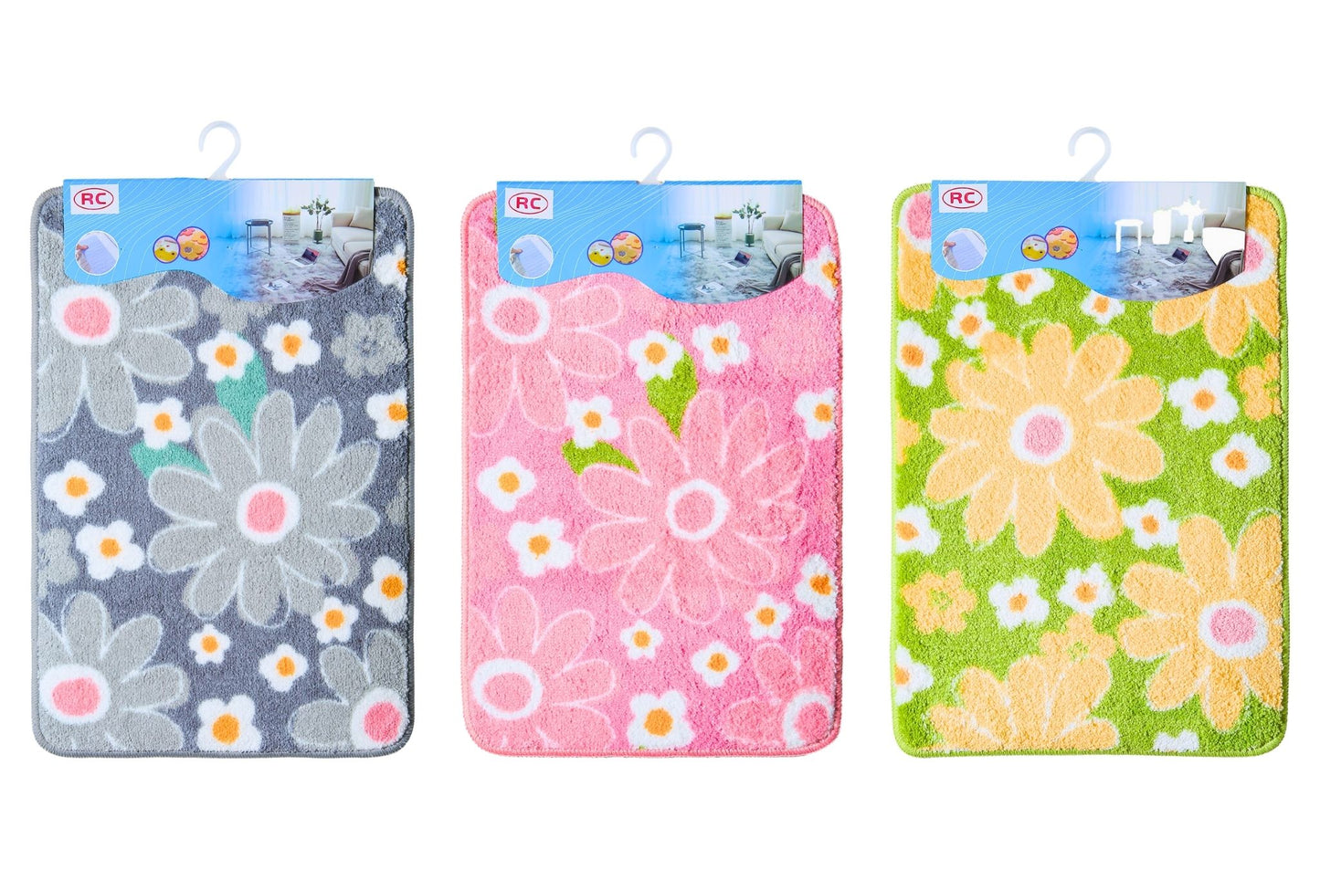 Ultrafiber Printed floor mat 40x60cm 1500gsm 3 Asstd