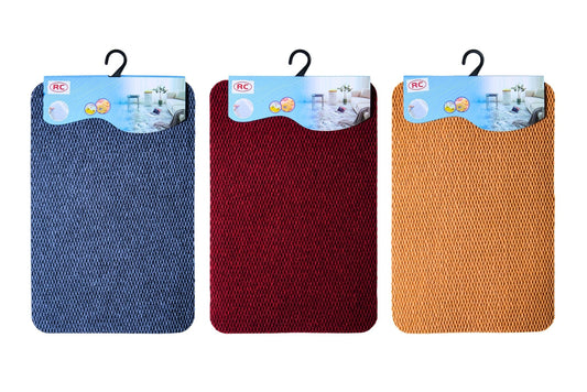 Plain Floor Mat 38x58cm 1300gsm 3 Asstd