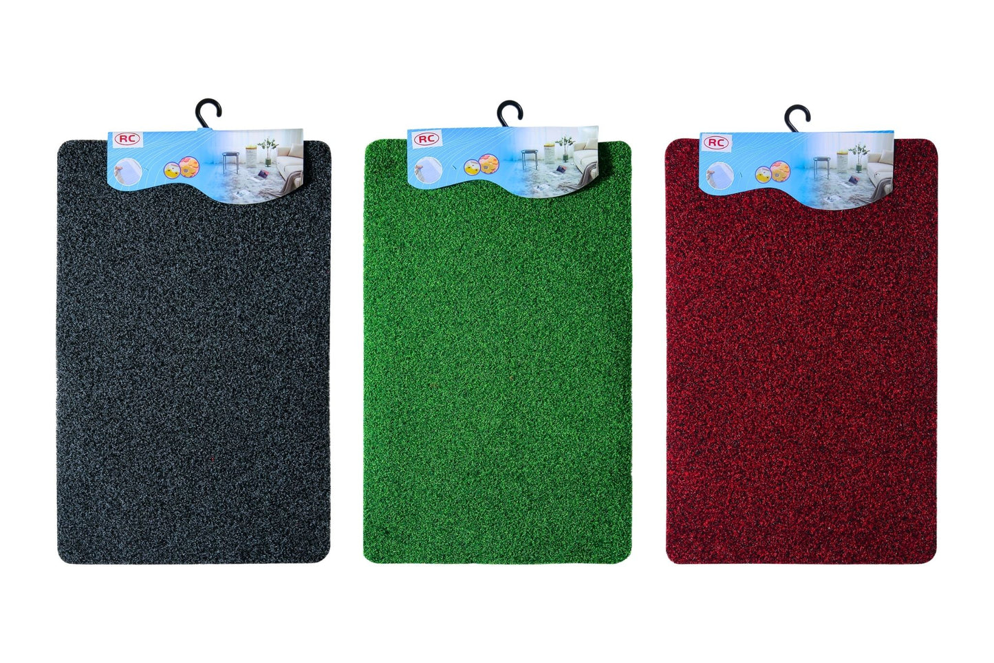 Mud-rubbing Floor Mat 45x70cm 1600gsm 3 Asstd