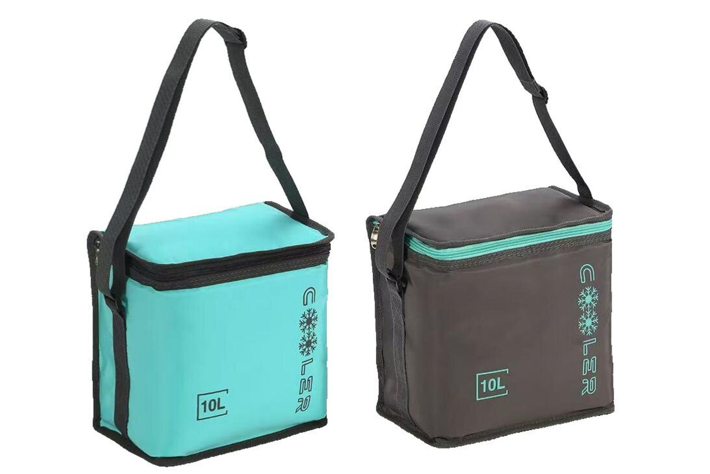 10L Cooler Bag 26x17x24cm Holds 16 Cans 2 Asstd