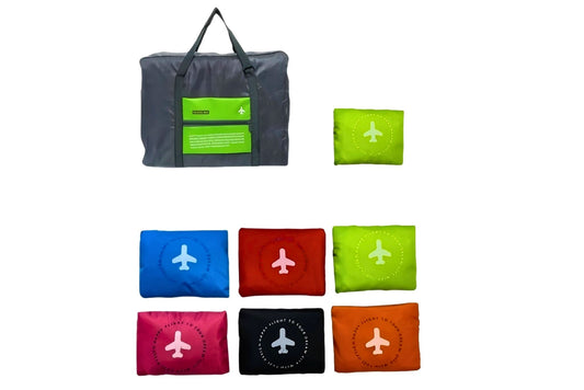 Foldable Plane Bag 42x30cm 6 Asstd