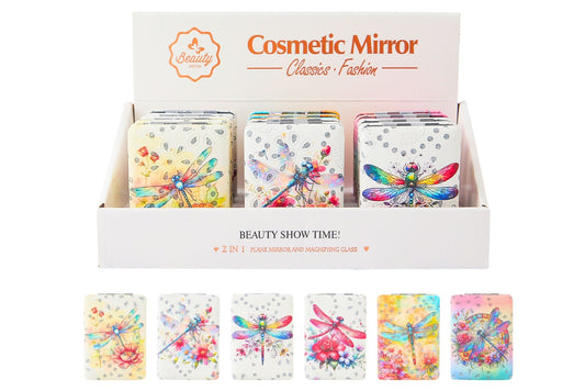 Mini Square Mirror 8.3x6cm 6 Asstd PDQ