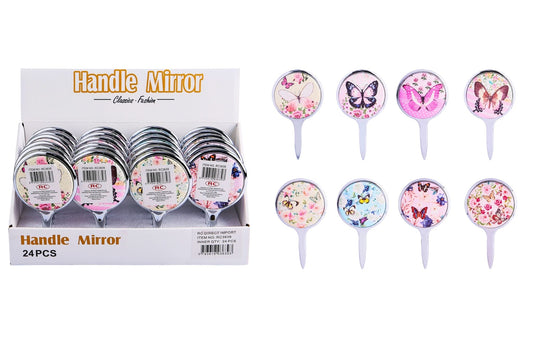 Mini Hand Mirror 14.3x8cm 8 Asstd PDQ