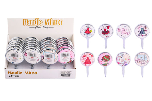 Mini Hand Mirror 14.3x8cm 8 Asstd PDQ