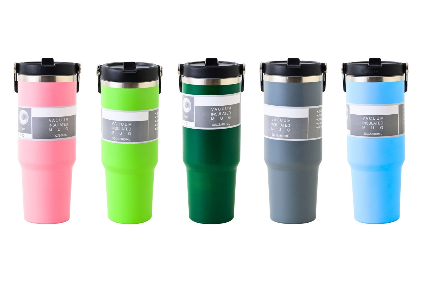 Stainless Steel Double-Wall Insulation Water Bottle 900ml 5 Asstd
