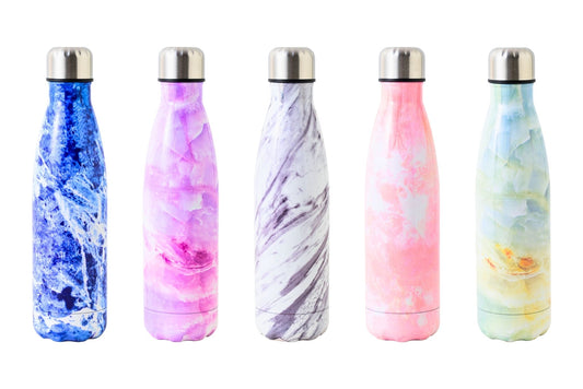 Stainless Steel Double-Wall Insulation Water Bottle 500ml 5 Asstd