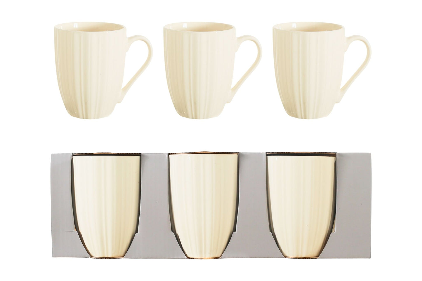 Ceramic Mug Pk3 8x10.5cm