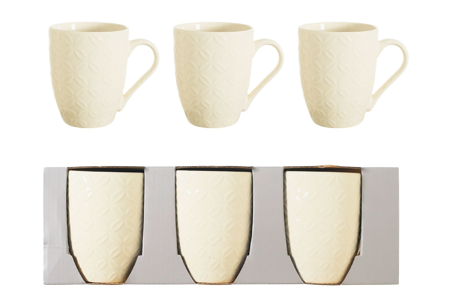 Ceramic Mug Pk3 8x10.5cm