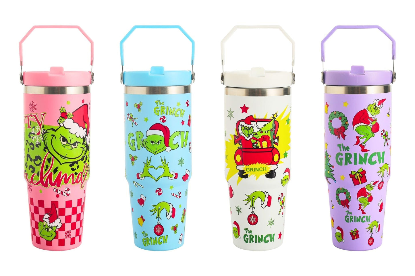 Grumpy Green Stainless Steel Cup 890ml 4 Asstd