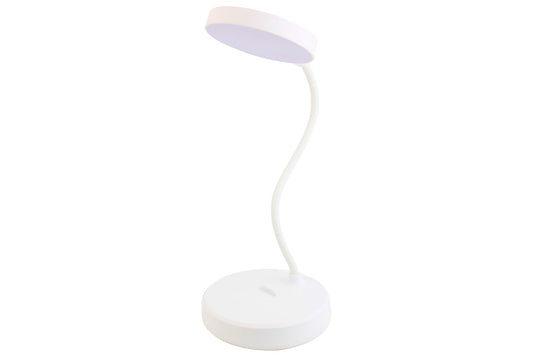 Rechargeable Desk Lamp Adj Angle 10x33cm Round
