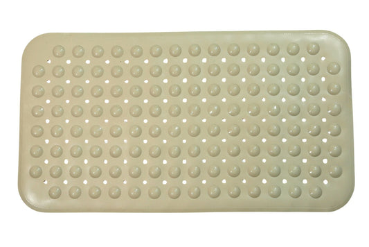PVC Bath Mat Retangular Dotted Beige 70x38cm