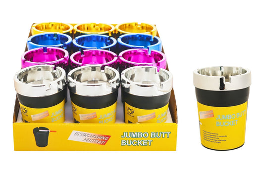 Electroplated Ashtray 7.8x10cm 4 Asstd PDQ