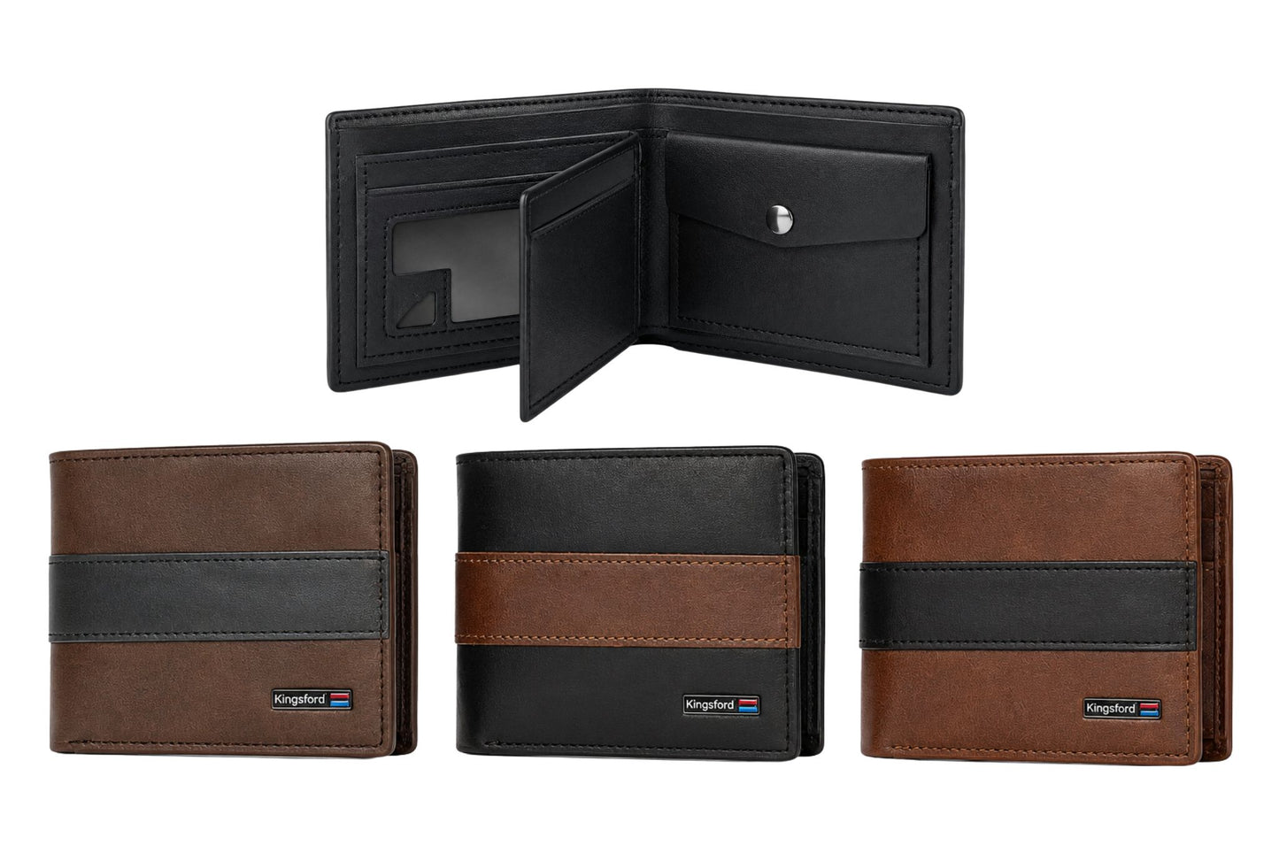 Men's Wallet 12x9cm 3 Asstd