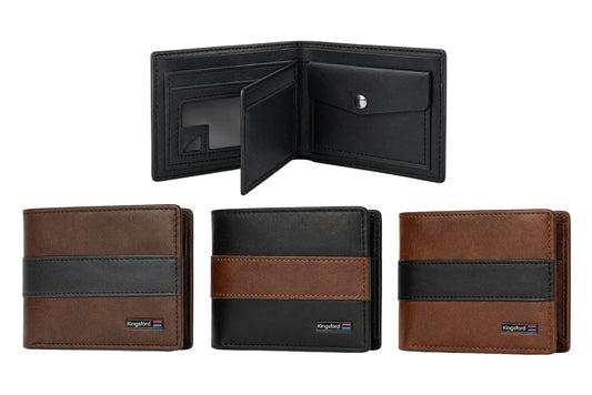 Men's Wallet 12x9cm 3 Asstd