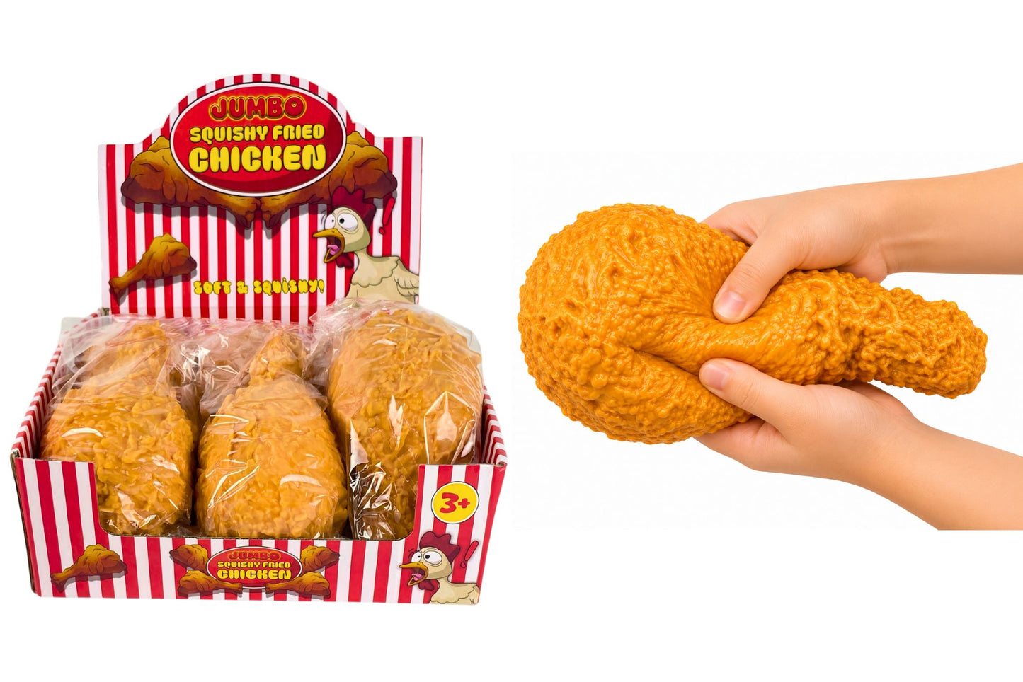 Squishy Jumbo Fried Chicken 19x12cm PDQ