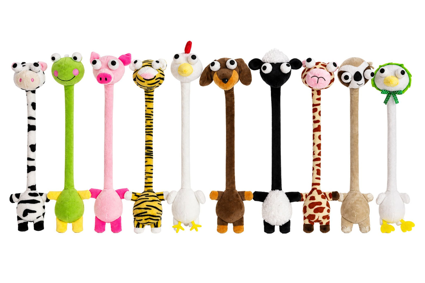 Plush Toy Long-Necked Animals 40cm 10 Asstd