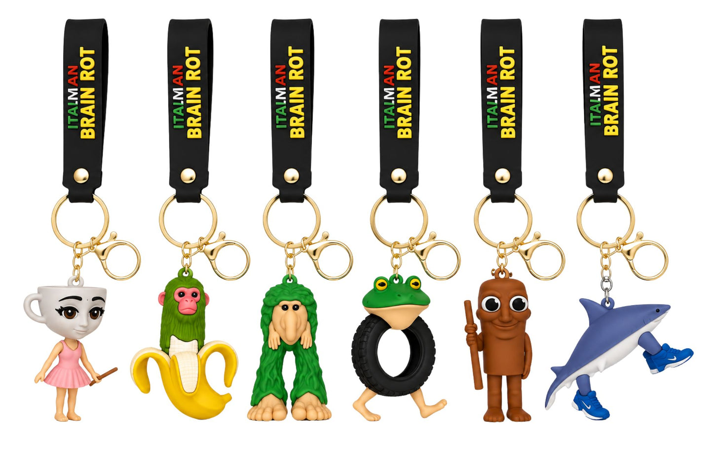 Keychain Italian Brainrot 6 Asstd