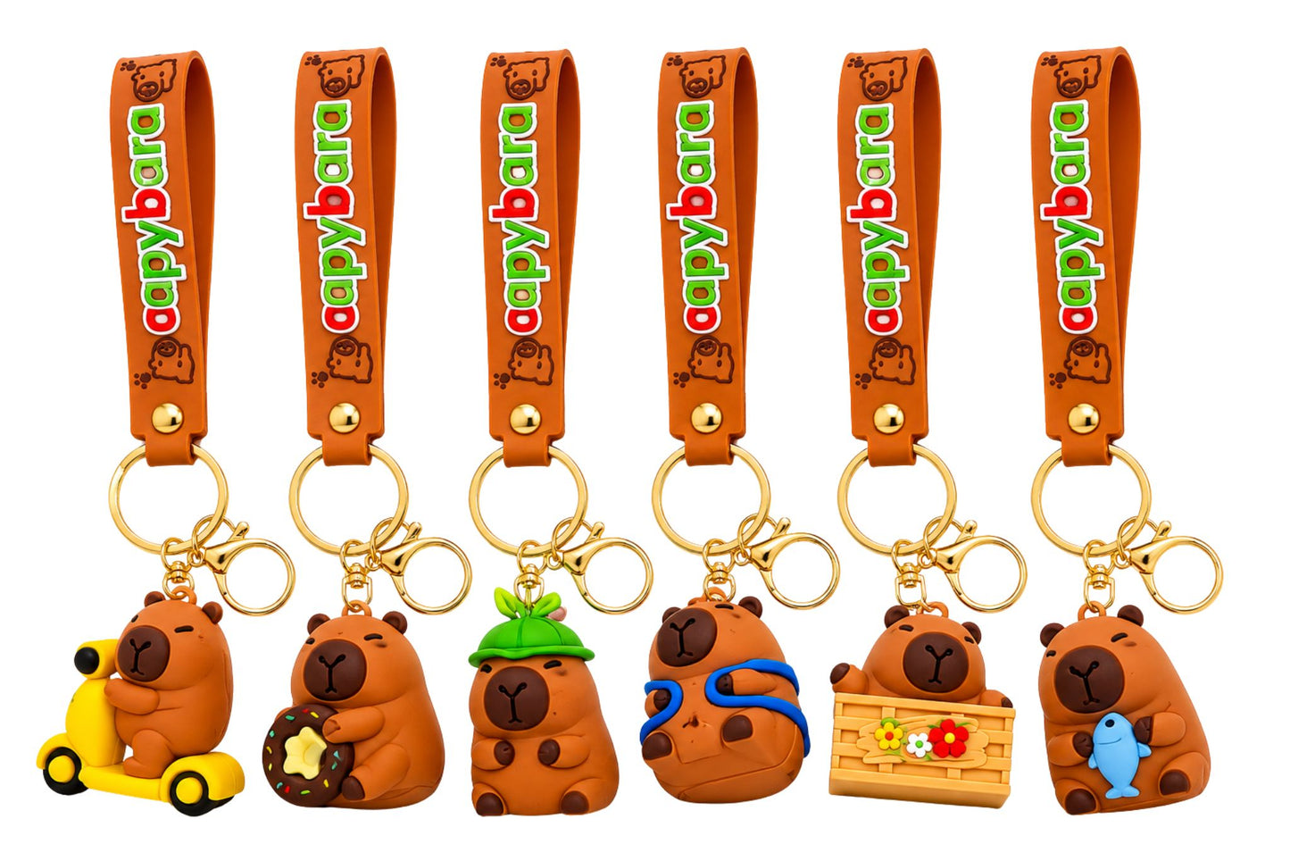 Keychain Capybara 6 Asstd
