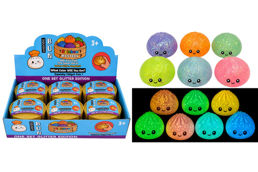 Squishy Mystery Glow in the Dark Jelly Dumpling 8.5cm 4 Asstd PDQ