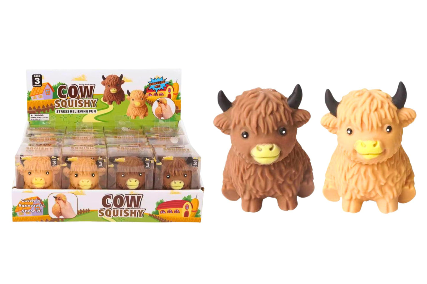 Squishy Highland Cow 2 Asstd PDQ
