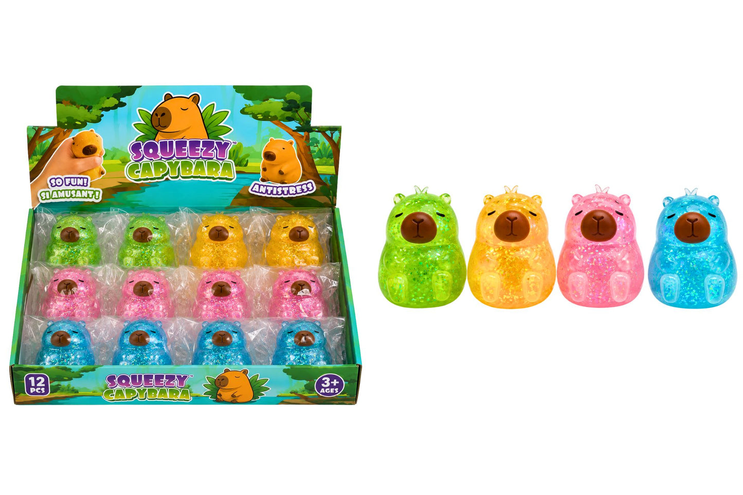 Squishy Jelly Capybara 4 Asstd