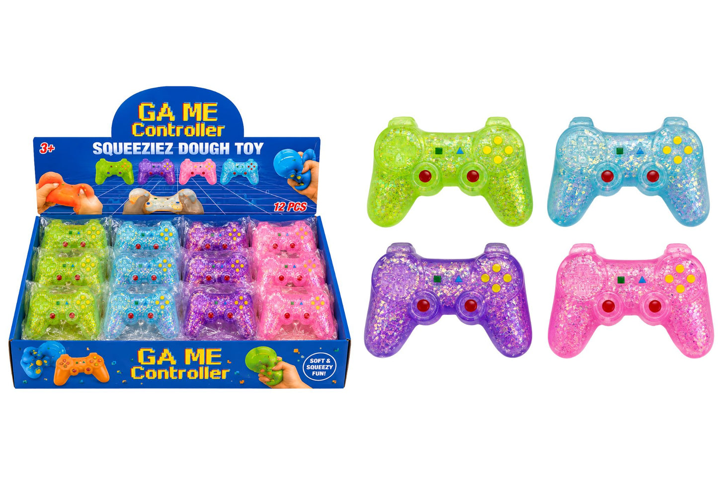 Squishy Gel Game Controller 3 Asstd PDQ