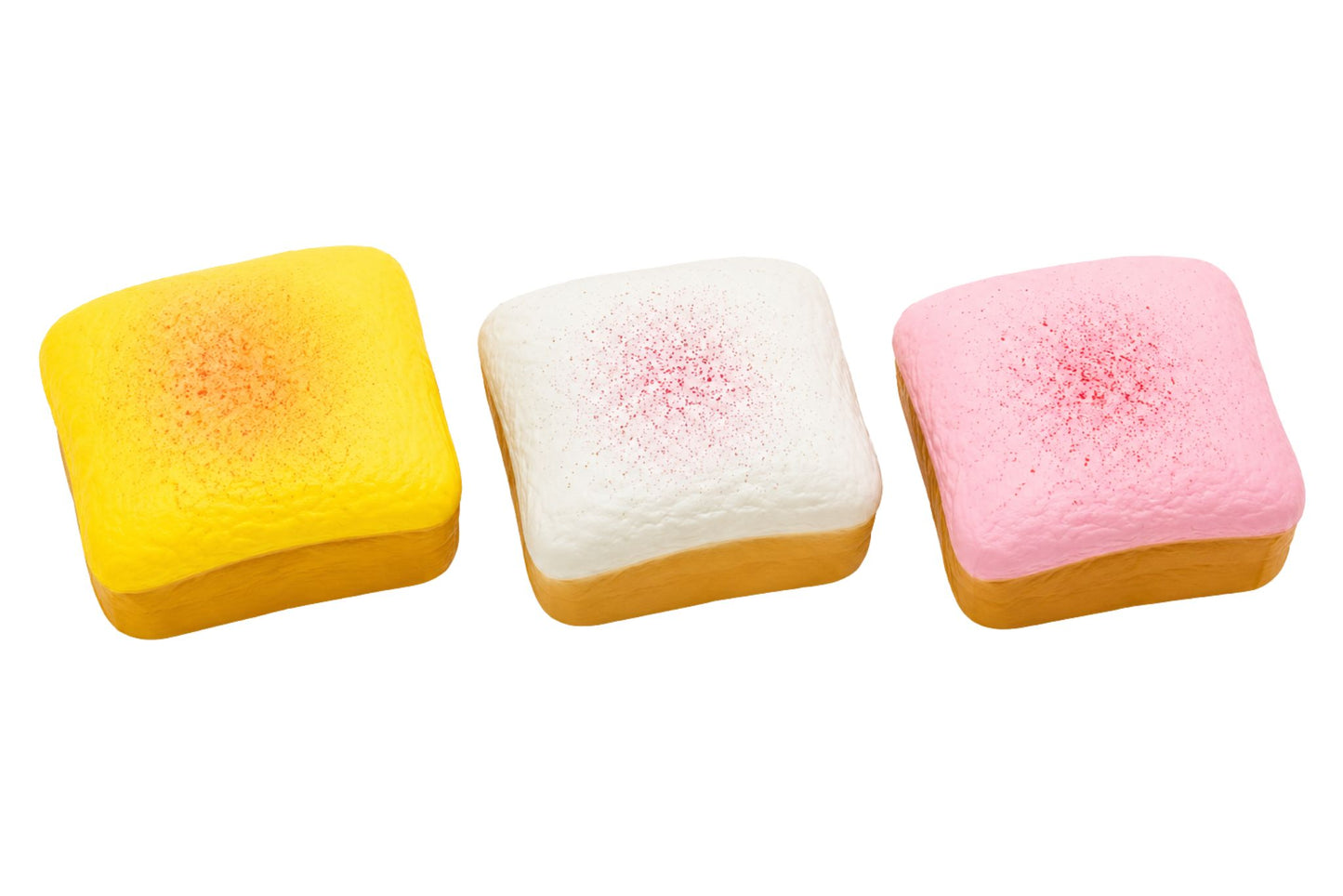 Squishy Toast 12x12cm 3 Asstd PDQ