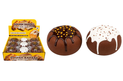 Squishy Slow Rising Scented Chocolate Bun 9cm 2 Asstd PDQ