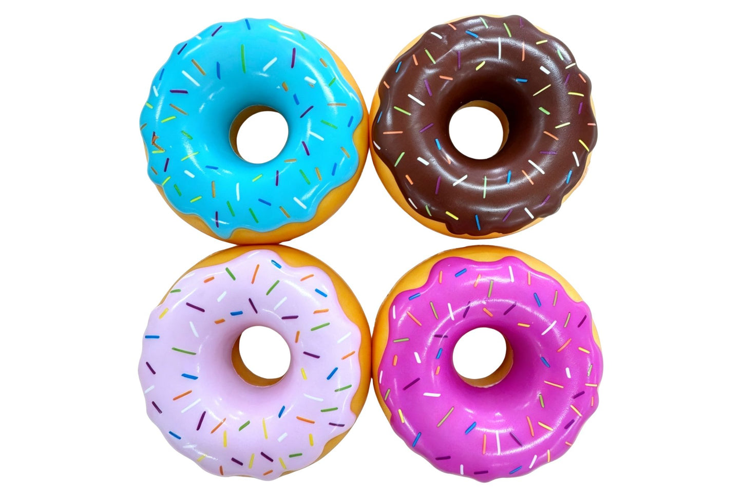 Squishy Jumbo Donut 12x5cm 4 Asstd