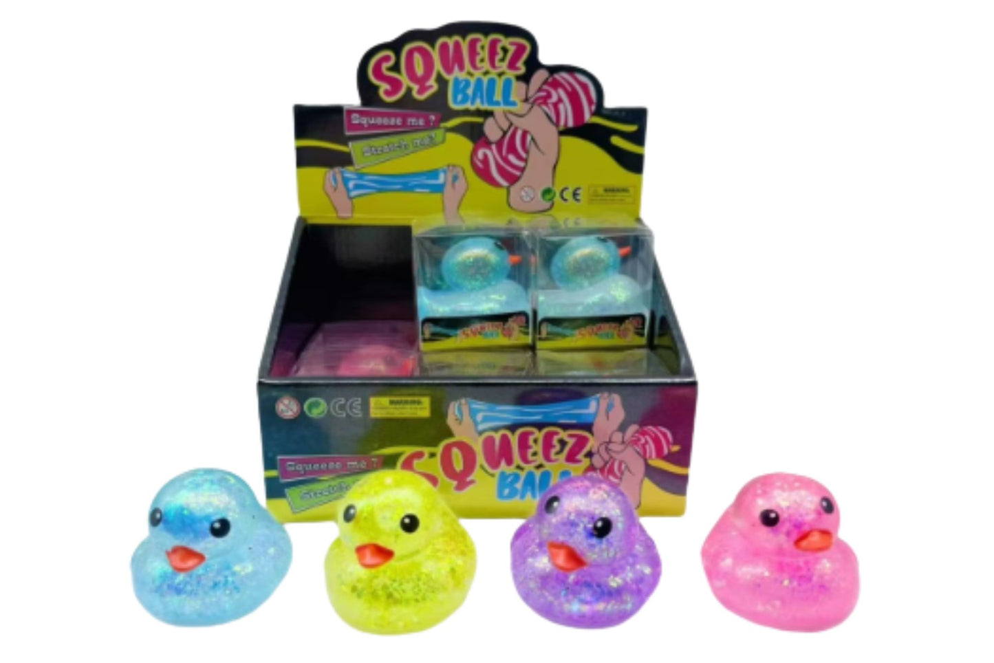 Squishy Gel Duck 4 Asstd PDQ