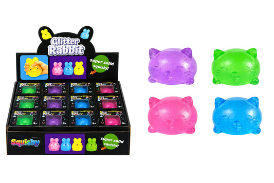 Squishy Gel Kitty 4 Asstd PDQ