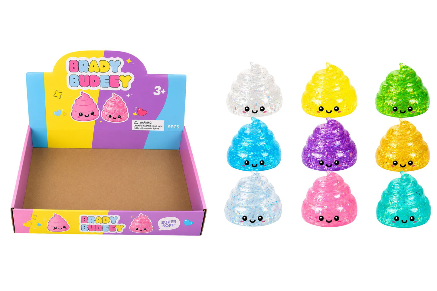 Squishy Mystery Gel Poo 5.5cm 9 Asstd PDQ