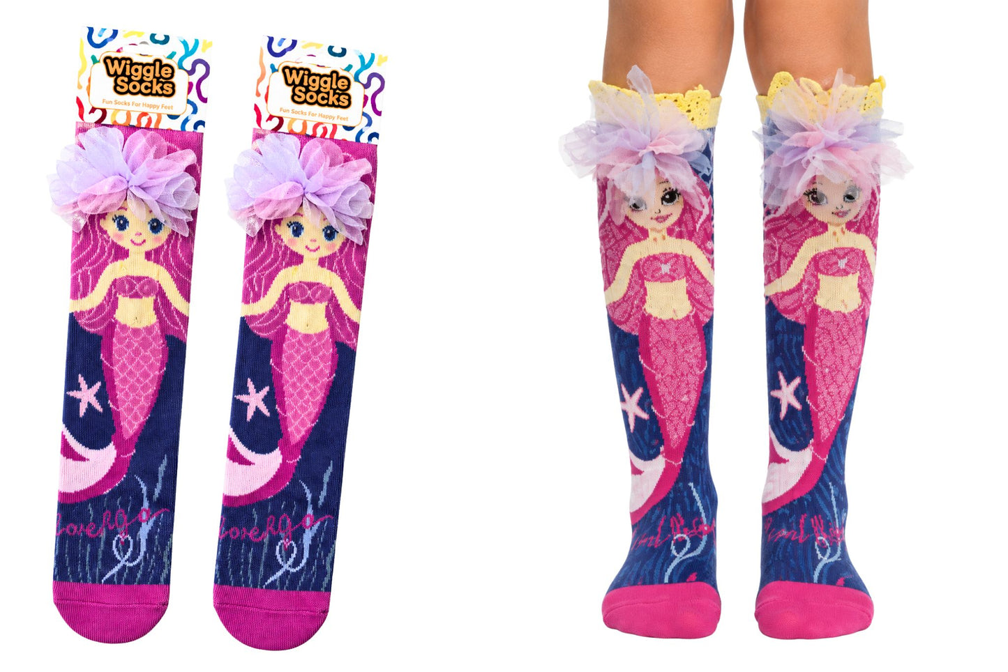 Novelty Socks Girls Mermaid