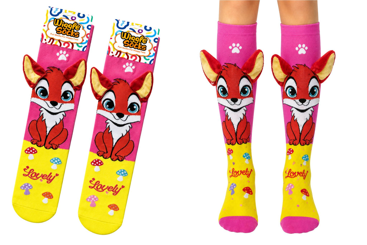 Novelty Socks Girls Fox