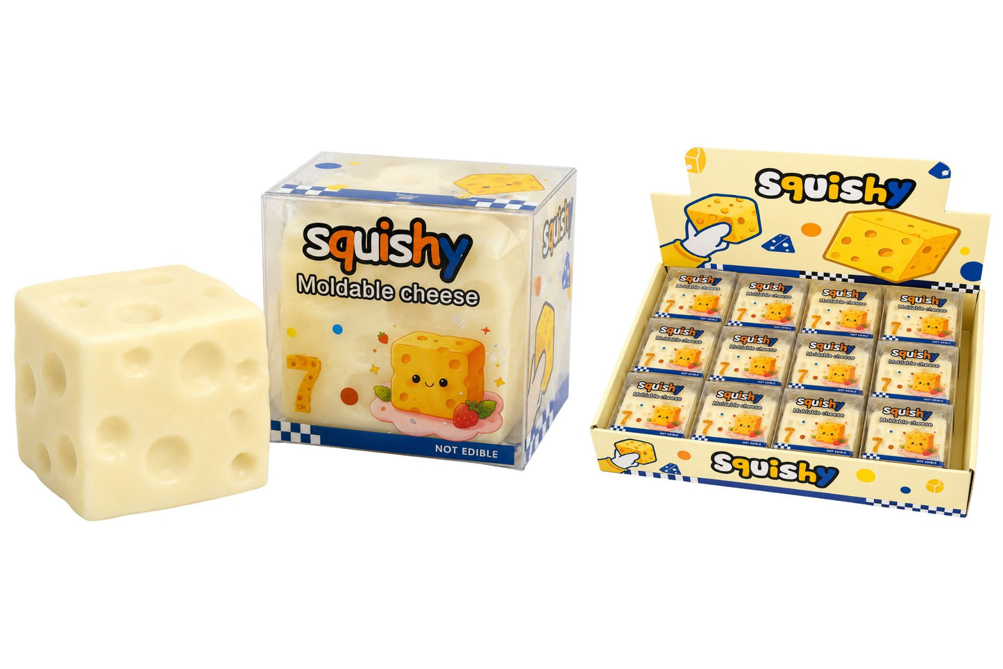 Squishy Coconut Oil Cheese 7cm PDQ