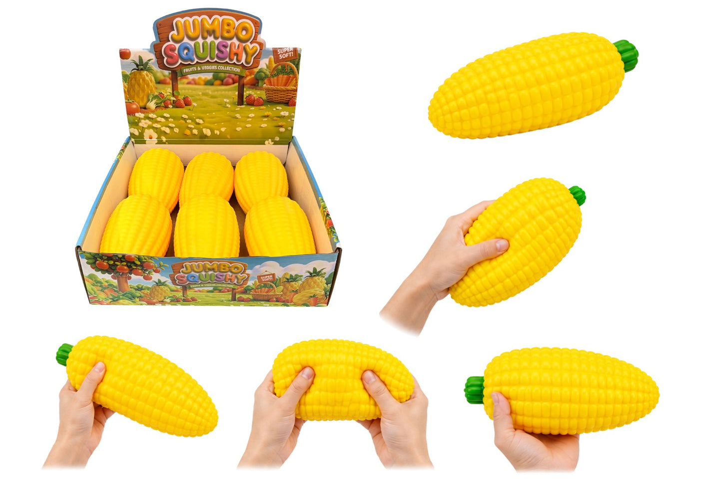 Squishy Jumbo Corn 19x12cm 360g PDQ