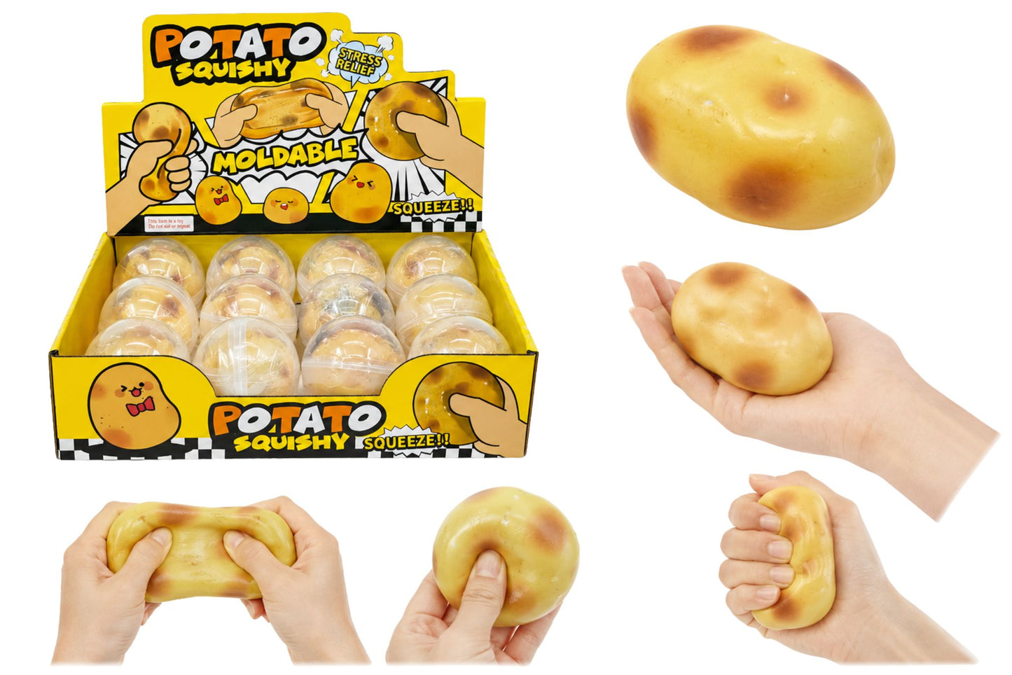 Squishy Coconut Oil Potato 6cm PDQ
