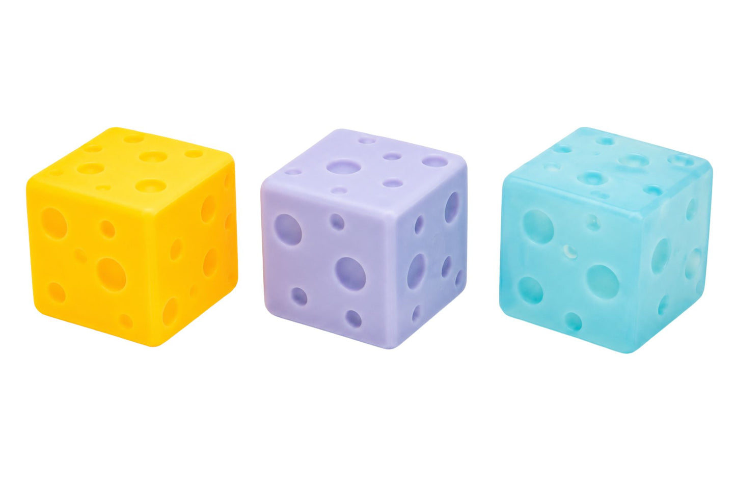 Squishy Gel Cheese 6cm 3 Asstd PDQ