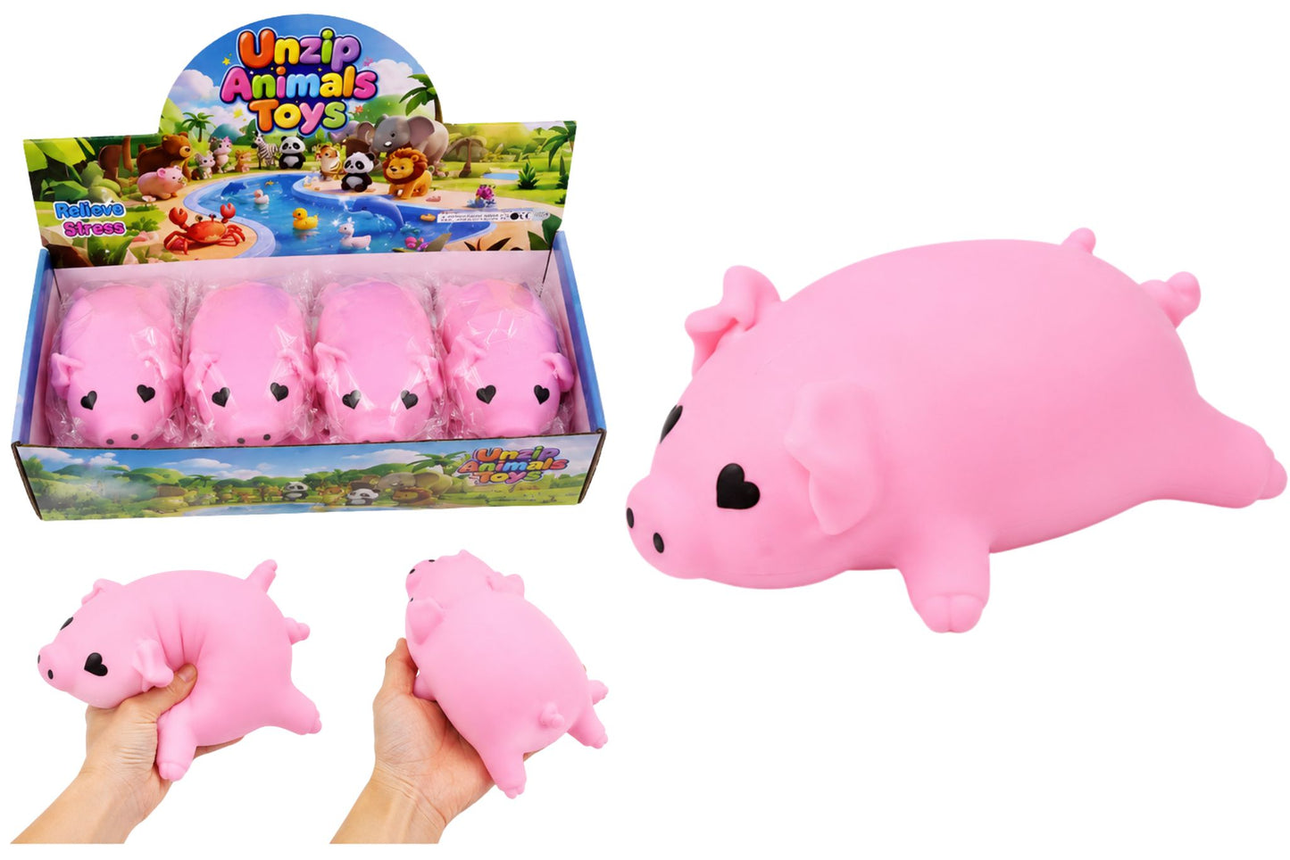 Squishy Jumbo Slow Rising Pig 450g PDQ