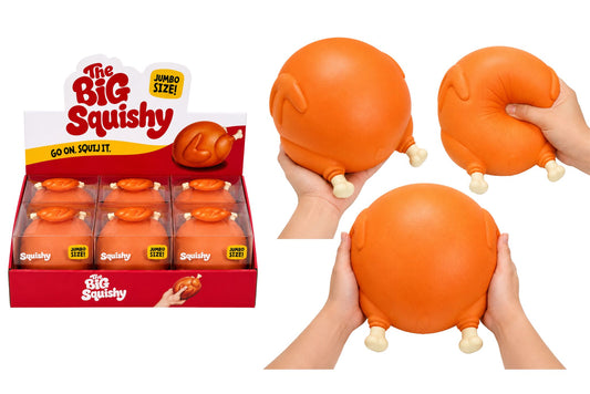 Squishy Jumbo Slow Rising Roast Chicken 14x13x10cm 480g PDQ