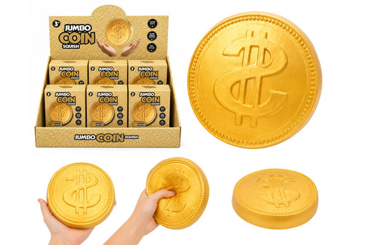 Squishy Jumbo Slow Rising Coin 15x4cm 380g PDQ