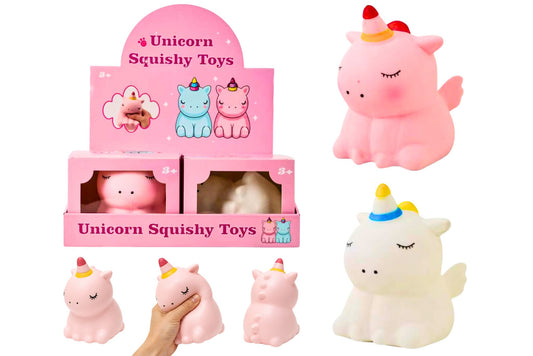 Squishy Jumbo Slow Rising Unicorn 16cm 400g 2 Asstd PDQ