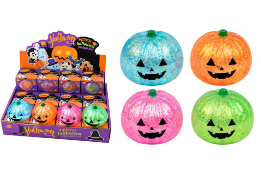 Squishy Gel Pumpkin 4 Asstd PDQ