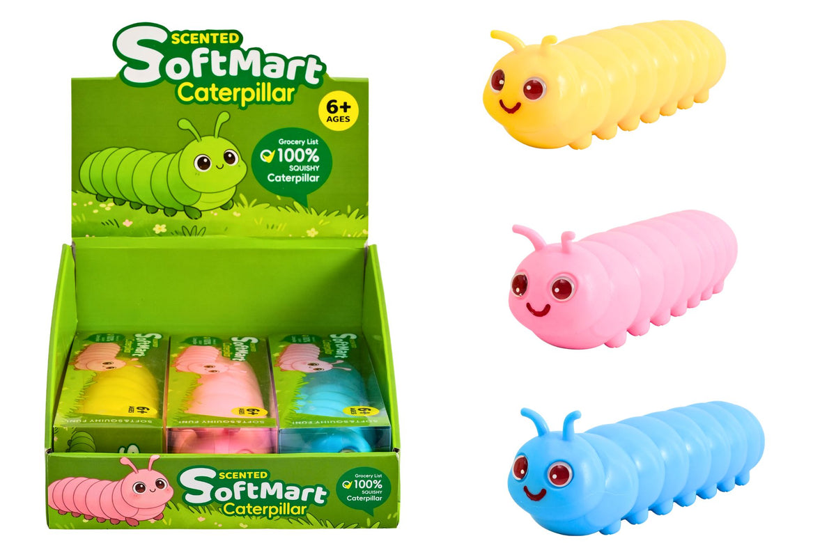 Squishy Slow Rising Caterpillar 3 Asstd PDQ