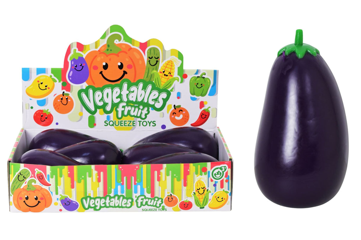 Squishy Jumbo Eggplant 12cm PDQ