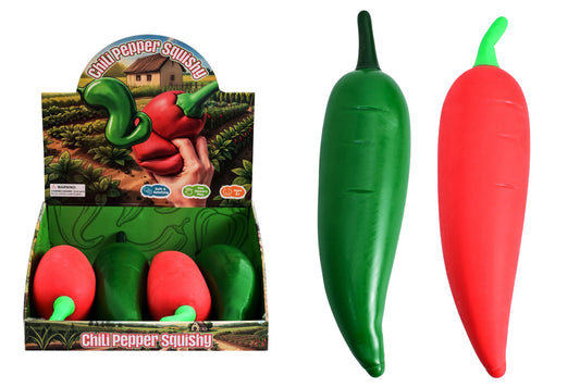Squishy Jumbo Slow Rising Chilli 40cm 480g 2 Asstd PDQ